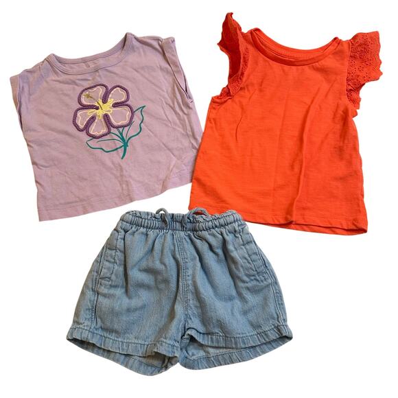 Baby girl 12-18 months summer clothes bundle Summer Outfits - Picture 1 of 9